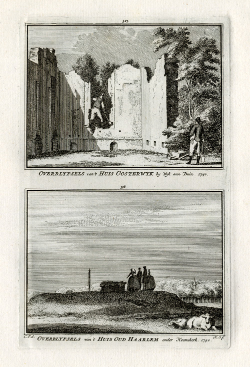 Bb05414 416x610 Antique Print-BEVERWIJK-CASTLE-NETHERLANDS-Spilman-1743