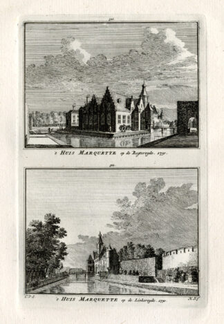 Antique Print-HEEMSKERK-CASTLE-NETHERLANDS-Spilman-1743