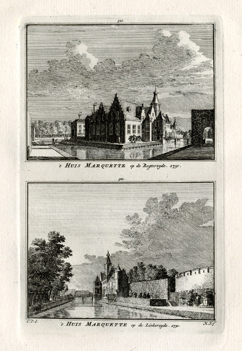 Antique Print-HEEMSKERK-CASTLE-NETHERLANDS-Spilman-1743