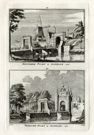 Antique Print-ALKMAAR-WINDMILL-NETHERLANDS-Spilman-1743