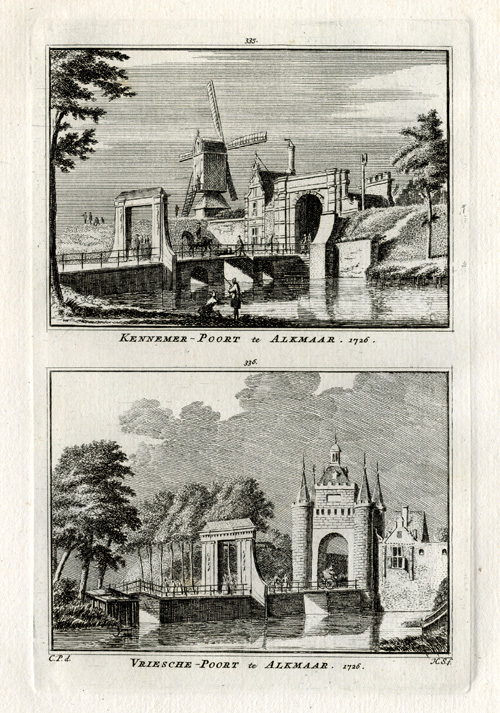 , Antique Print-ALKMAAR-WINDMILL-NETHERLANDS-Spilman-1743, Pictura Antique Prints