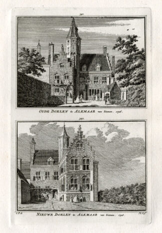 Antique Print-ALKMAAR-DOELEN-NETHERLANDS-Spilman-1743