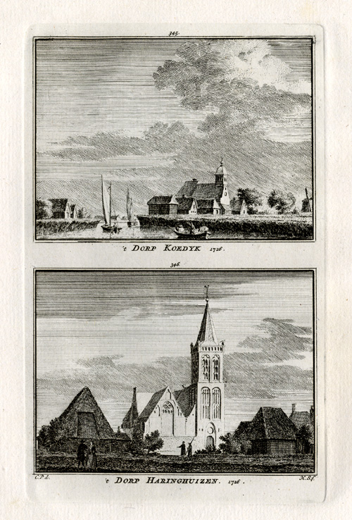 , Antique Print-ALKMAAR-KOEDIJK-NETHERLANDS-Spilman-1743, Pictura Antique Prints