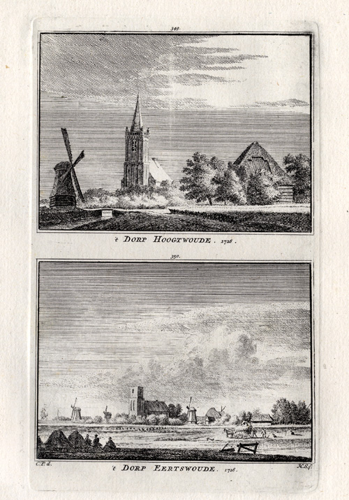 , Antique Print-HOOGWOUD-NETHERLANDS-Spilman-1743, Pictura Antique Prints
