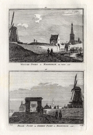 Antique Print-MEDEMBLIK-WESTERPOORT-BRAAKPOORT-NETHERLANDS-Spilman-1743