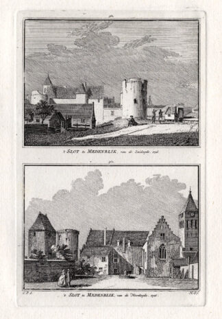 Antique Print-MEDEMBLIK-CASTLE-NETHERLANDS-Spilman-1743
