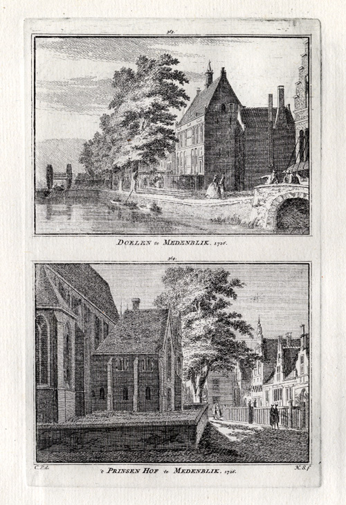 , Antique Print-MEDEMBLIK-DOELEN-NETHERLANDS-Spilman-1743, Pictura Antique Prints