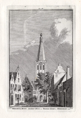 Antique Print-MEDEMBLIK-MUNT-NETHERLANDS-Spilman-1743