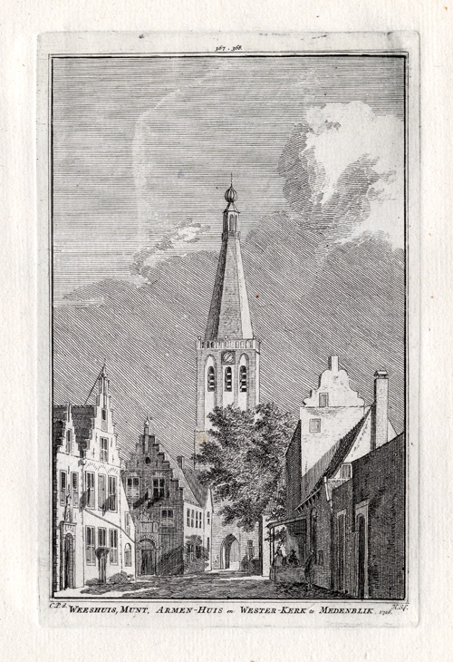 , Antique Print-MEDEMBLIK-MUNT-NETHERLANDS-Spilman-1743, Pictura Antique Prints