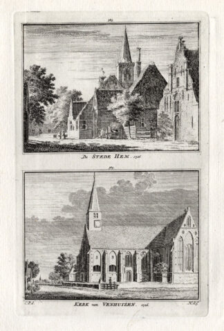 Antique Print-VENHUIZEN-HEM-NETHERLANDS-Spilman-1743