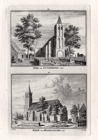 Antique Print-HOOGKARSPEL-LUTJEBROEK-NETHERLANDS-Spilman-1743