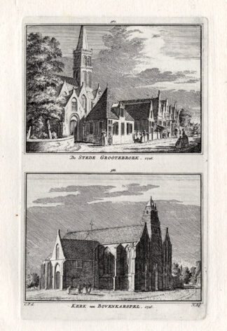 Antique Print-GROOTEBROEK-BOVENKARSPEL-NETHERLANDS-Spilman-1743