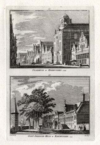 Antique Print-ENKHUIZEN-NETHERLANDS-Spilman-1743