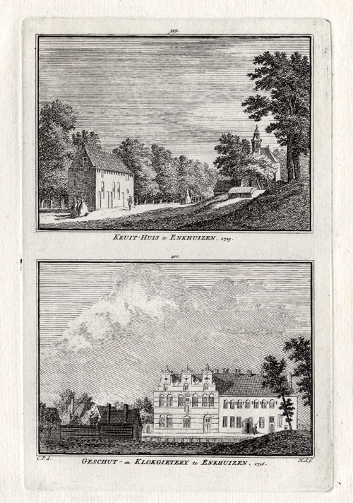 , Antique Print-ENKHUIZEN-NETHERLANDS-Spilman-1743, Pictura Antique Prints