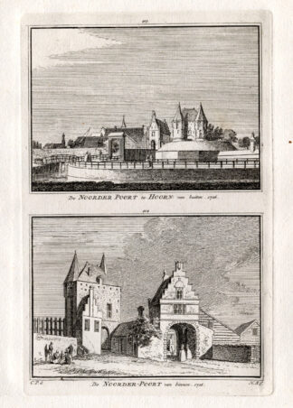 Antique Print-HOORN-POORT-NETHERLANDS-Spilman-1743