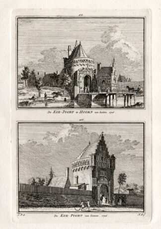 Antique Print-HOORN-KOEPOORT-NETHERLANDS-Spilman-1743
