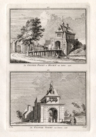 Antique Print-HOORN-GATE-OOSTERPOORT-NETHERLANDS-Spilman-1743