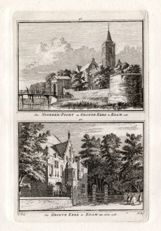 Antique Print-EDAM-CHURCH-NETHERLANDS-Spilman-1743