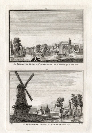 Antique Print-PURMEREND-POORT-NETHERLANDS-Spilman-1743