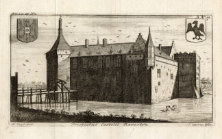Antique Print-CASTLE OF RAVESTEYN-RAVENSTEIN-NETHERLANDS-Le Roy-Cantillon-1757 ed.