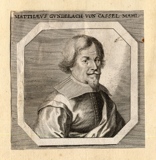 , Antique Portrait Print-MATTAEUS GUNDELACH-Sandrart-1675, Pictura Antique Prints