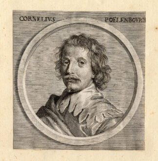 Antique Portrait Print-VAN POELENBURGH-Sandrart-1675