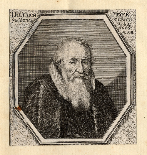 , Antique Portrait Print-DIETRICH MEYER-Sandrart-1675, Pictura Antique Prints
