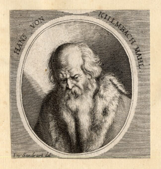 Antique Portrait Print-HANS VON KULMBACH-Sandrart-1675