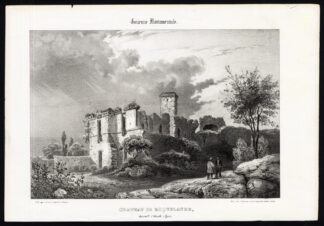 Antique Print-CASTLE-ROQUELAURE-AUCH-GERS-FRANCE-Ducourneau-1842