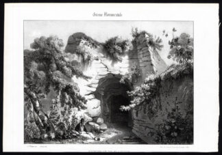 Antique Print-HERMITAGE-SAINT AUBIN-FRANCE-Ducourneau-1842