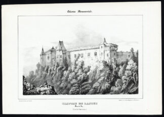 Antique Print-CASTLE-LANOUE-BRAS DE FER-LOT ET GARONNE-FRANCE-Ducourneau-1842