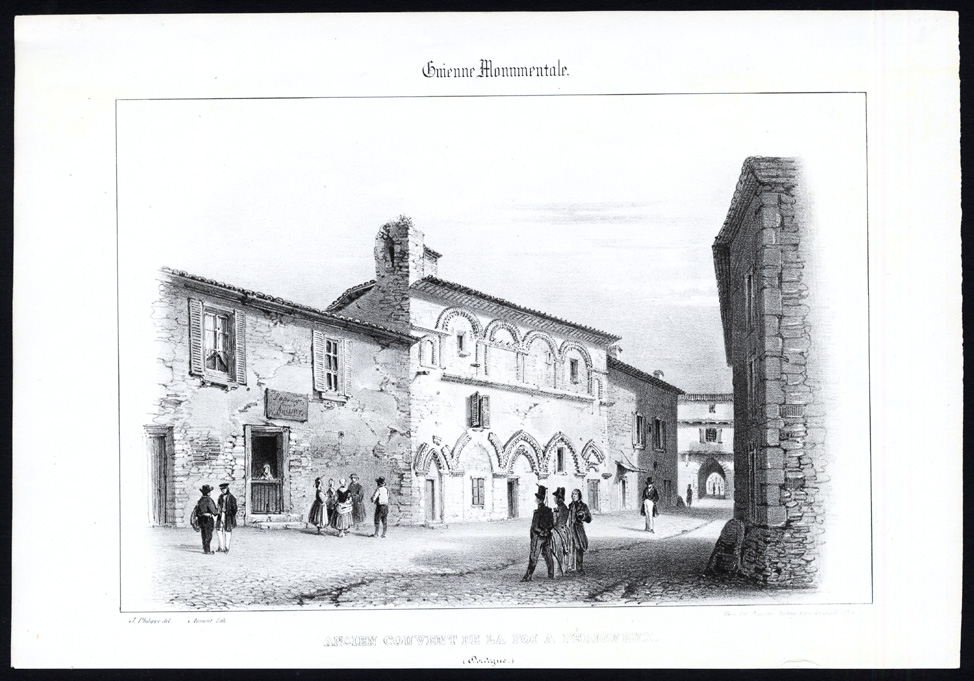 , Antique Print-CONVENT-PERIGUEUX-DORDOGNE-GIRONDE-FRANCE-Ducourneau-1842, Pictura Antique Prints