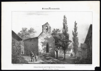 Antique Print-CHAPEL-POYALET-SAINT SEVER-LANDES-GIRONDE-FRANCE-Ducourneau-1842