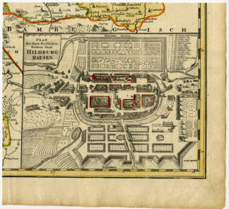 Antique Print-HILDBURGHAUSEN-THURINGIA-GERMANY-Homann-1728