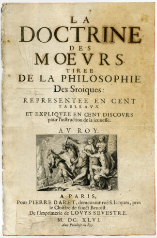 Antique Print-TITLE-DOCTRINE DES MOEURS-HERCULES-MYTHOLOGY-van Veen-Daret-1646