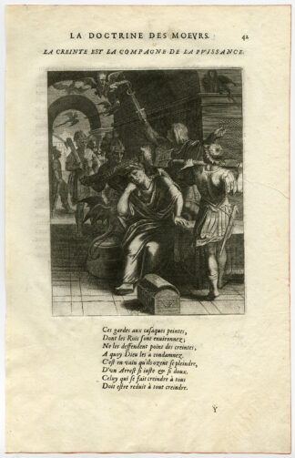 Antique Print-CAESAR-DEMON-DEVIL-FASCES-TREASURE-van Veen-Daret-1646