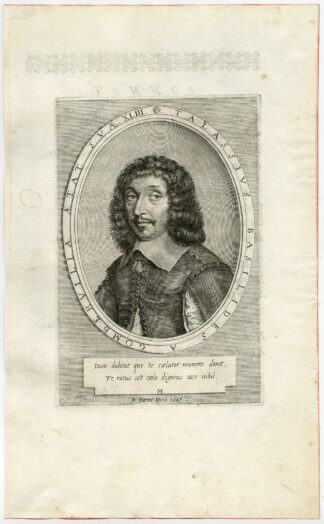 Antique Print-PORTRAIT-MARIN LE ROY DE GOMBERVILLE-Daret-1646