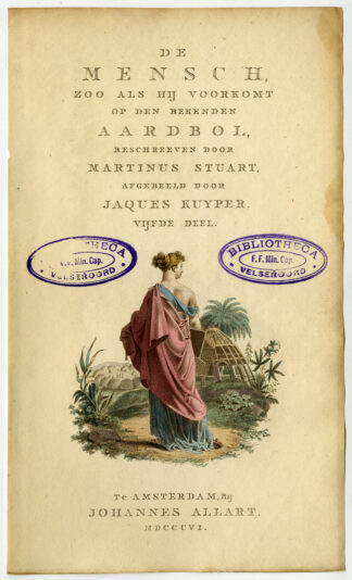 Antique Print-EXOTIC LANDSCAPE-FEMALE-CLASSICAL-VILLAGE-Kuyper-Portman-1806