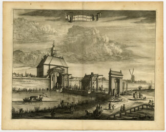 Antique Print-WEESEPER GATE-WEESP-AMSTERDAM-Commelin-1726