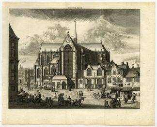 Antique Print-NEW CHURCH-NIEUWE KERK-AMSTERDAM-Commelin-1726