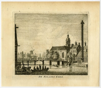 Antique Print-EILANDSKERK-AMSTERDAM-BICKERSGRACHT-Commelin-1726