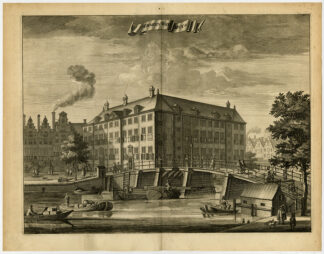 Antique Print-DIACONESSE ORPHANAGE-ZWANENBURGWAL-AMSTERDAM-Commelin-1726