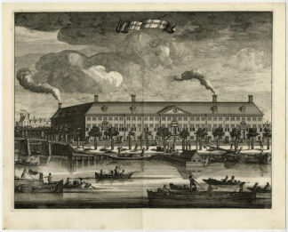 Antique Print-HERMITAGE-OLD WOMAN'S HOUSE-AMSTEL-AMSTERDAM-Commelin-1726
