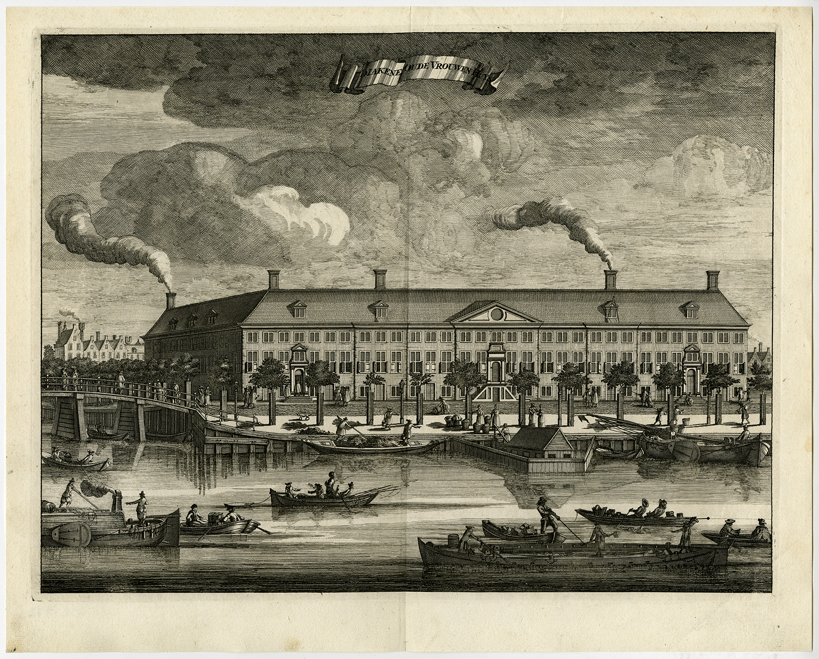 Cb773 416x335 Antique Print-HERMITAGE-OLD WOMAN'S HOUSE-AMSTEL-AMSTERDAM-Commelin-1726