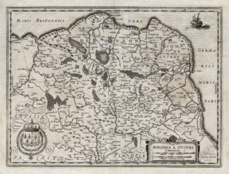 Antique Map-FRANCE-BOULON-GUINES-Hondius-1636