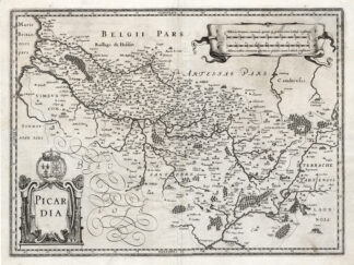 Antique Map-FRANCE-PICARDIE-PICARDIA-Hondius-1636