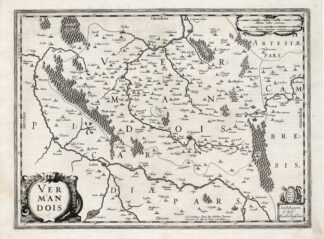 Antique Map-FRANCE-VERMANDOIS-Hondius-1636