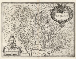 Antique Map-FRANCE-MAINE-LE MANS-Janssonius-1636