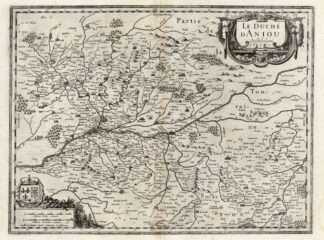 Antique Map-FRANCE-ANJOU-Hondius-Janssonius-1636