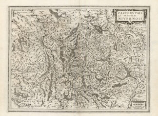 Antique Map-NIVERNAIS-FRANCE-Hondius-Janssonius-1636